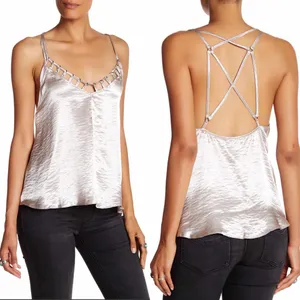 Free People Silver Haze V-Neck Tank Top thumbnail 8
