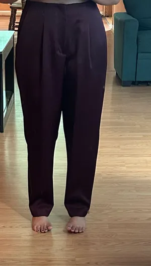 A New Day Burgundy High-Waisted Dress Pants – Size 8 thumbnail 1