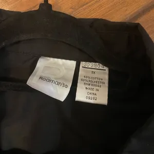 Roaman's black button up top shirt EUC woman’s 1X thumbnail 6