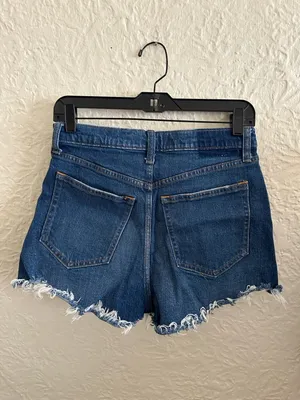 Abercrombie and Fitch the Cutoff Short High Rise Dark Wash Denim Shorts 4 27 thumbnail 4