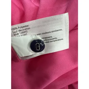 Greg Norman ML75 Play Dry Golf Polo Women Small Bright Pink Navy Ruched NWT thumbnail 10