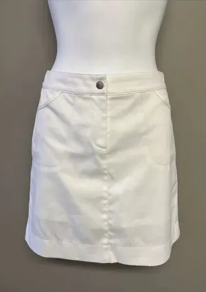 Cutter & Buck White Button Zip Pockets Golf Skort Shorts Size 4 thumbnail 1