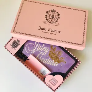 Juicy Couture Heritage Large Zip Around Purple Wallet Set NIB thumbnail 1