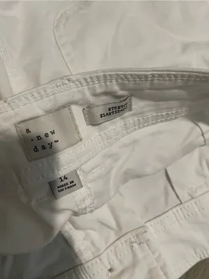 a new day White Mid-Rise Cotton Bermuda Shorts thumbnail 3
