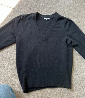 Black V Neck Sweater thumbnail 4