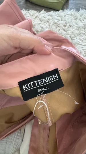 pink leather pants thumbnail 2