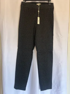 Max Studio Black Polka Dot Straight-Leg Pants thumbnail 5