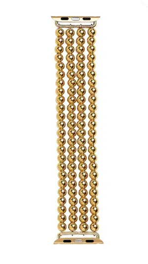 BaubleBar Gold Beaded Apple Watch Band thumbnail 1