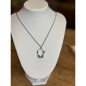 HEADPHONES pendant silver Necklace With Rhinestone-Accented Pendant On Fine Chai thumbnail 11