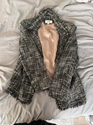 Blazer knit patterned Gray Size 12 thumbnail 1