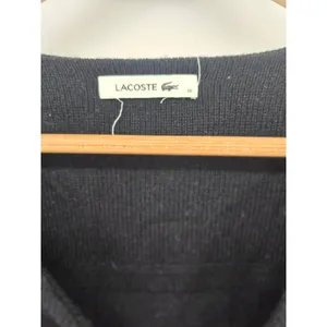 Lacoste Sweater Womens 38 Wool Cashmere F 5543 Black‎ Ribbed EUC thumbnail 3
