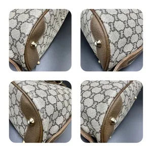 Gucci Brown Plus GG Coated Canvas Boston Bag thumbnail 10