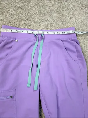 Figs Women’s Zamora High-Rise Casual Scrub Trouser Pants in Lavender XSP thumbnail 9
