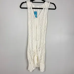 Cupshe Knit Lace Up Beach Cover-Up Dress Size Small NWT Resort Vacation Cruise thumbnail 2