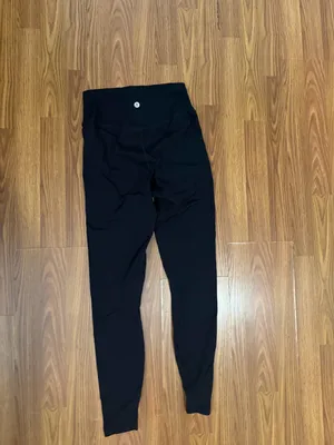 AYBL Athletic Yoga Gym High Rise seamless black ankle leggings medium thumbnail 4