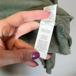 Aerie Women’s Green‎ V-Neck Hoodie XS thumbnail 7