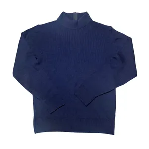 Vintage Pendleton Navy Blue Mock Neck Virgin Wool Top thumbnail 1