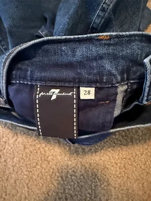 7 for all Mankind Slim Kick Jukebox Jeans with Hem Studs thumbnail 6