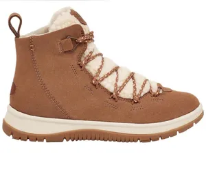 UGG Lakesider Heritage Chestnut Suede Shearling Lace-Up Ankle Boot Size 10 NWOB thumbnail 1