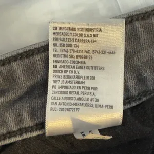 1612‎ | American Eagle Super Hi-Rise Distressed Jegging Jeans Grey Womens 6 Reg thumbnail 10