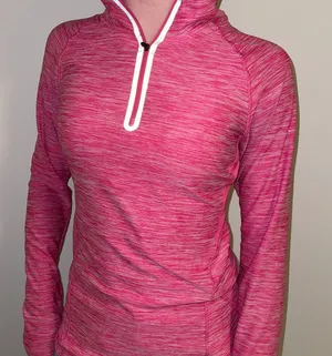 Quarter Zip Pullover Pink thumbnail 1