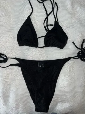 Triangl Black Sparkly Bikini thumbnail 4