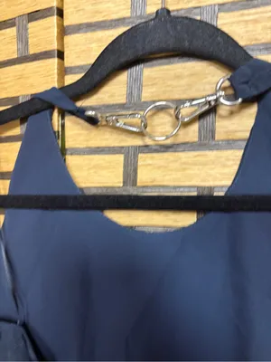 J.O.A. Navy halter crop tank top size medium thumbnail 3