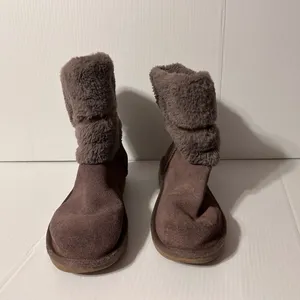 Koolaburra S/N 1114692 taupe leather winter boots women size 7 thumbnail 3