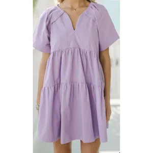 Shop The Mint It Could Be You Lavender Mini Dress With Pockets Size XL thumbnail 3