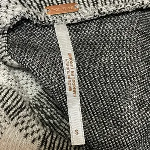 Free People Hampstead Gray Plaid Long Sleeve Mock Tie Mini Sweater Dress Size S thumbnail 4