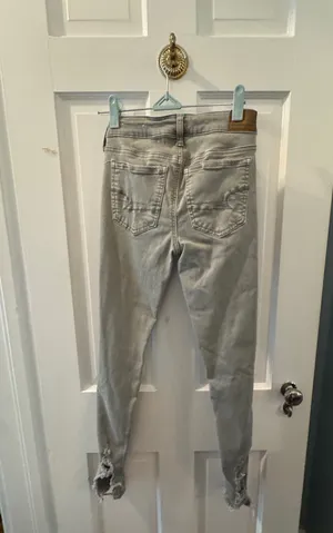 American Eagle Army Green Jeans thumbnail 2