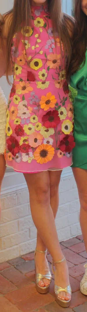 Boutique 3D Floral Taylor Swift Dress thumbnail 1