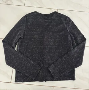 Vintage Sparkly Cardigan Black Size L thumbnail 5