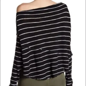 Free People Love Lane‎ Striped One Shoulder Top thumbnail 3