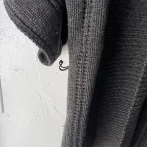 Christopher Fischer Charcoal Wool Cashmere Kimono‎ Cardigan Sweater Size S thumbnail 2