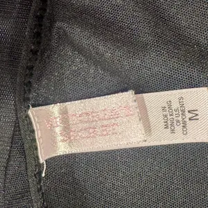 Vintage Y2K Victoria's Secret Rhinestone Spellout Black Mesh Cami Tank Top thumbnail 4