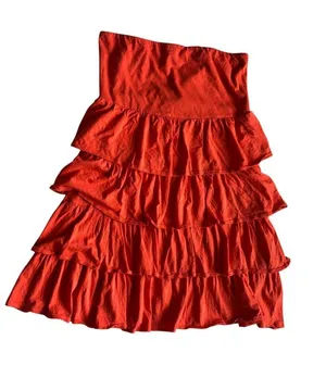Old Navy Women's Strapless Ruffled Layers Tiered Dress thumbnail 1