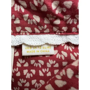 Maeve Milly cropped Tie Waist Top Collared Blouse Short Sleeve Size 8 floral thumbnail 5