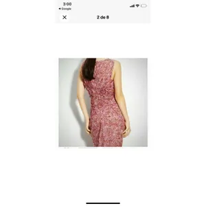 BCBGMAXAZRIA Pink Orange Abstract Print Ruched Draped Midi Dress Size 4 thumbnail 3