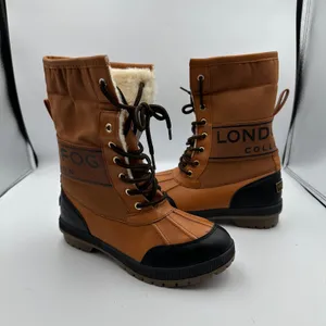London Fog Collection Mely Winter Boots Women's 6 Duck‎ Brown Faux Fur thumbnail 8