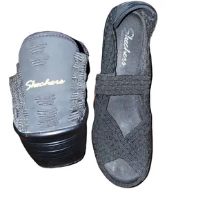 Skechers Walking Platform Slip on Mary Jane Open Toe Shoes Black size 8.5 thumbnail 2