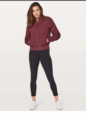 lululemon Non-Stop Reversible Bomber Jacket - Redwood (Merlot) - 4 thumbnail 2