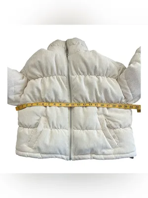 Hollister Cream Corduroy Puffer Jacket thumbnail 4