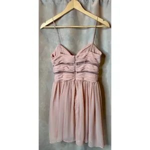 Hailey Logan Pink Chiffon Party Dress Size 7/8 Fit Flare Mini thumbnail 5