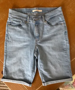 Levi's Light Blue Denim Bermuda Shorts thumbnail 1