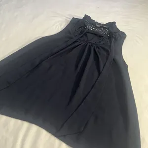 Maeve Sz 6 Navy Blue Laser Cut Tank Top Blouse Anthropologie thumbnail 4