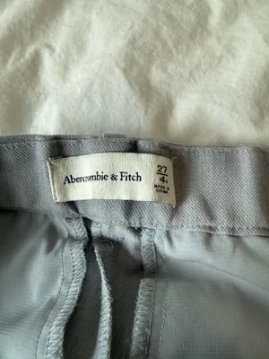 Abercrombie Flare Mid Rise Gray Slacks thumbnail 2