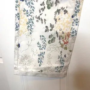 Lulus NWT Garden Cutie Ivory Floral Cotton‎ Twill High Rise Wide Leg Pants XS thumbnail 3