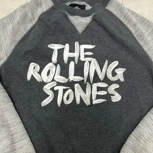 The Rolling Stones Script Tongue Logo Crew Neck Sweatshirt Gray 50 Years Tour S thumbnail 5