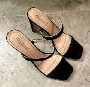 Anne Michelle Black  Two Strap Heels thumbnail 2
